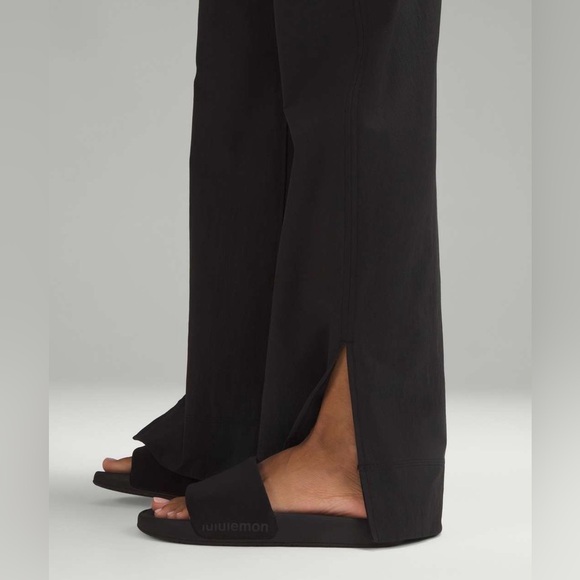 Lululemon Stretch Woven Wide-Leg High-Rise Pant - Black - Size Large - Picture 4 of 6